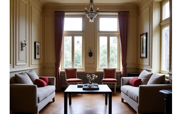 Gerestaureerd interieur van een historisch pand